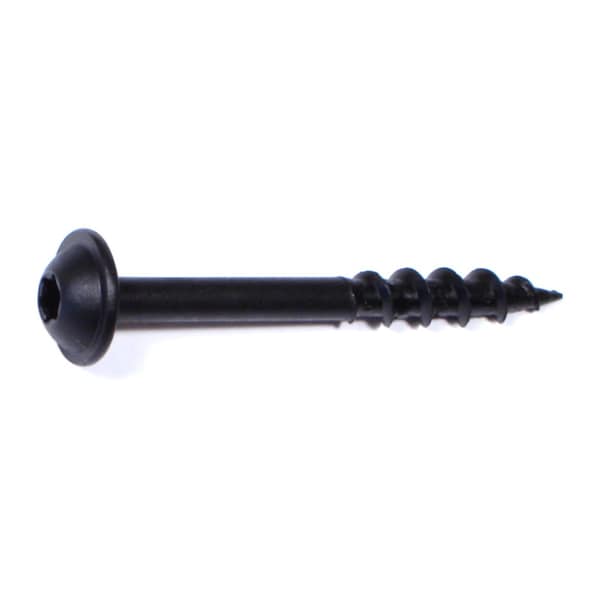 Saberdrive Wood Screw, #7, 1-1/2 in, Black Phosphate Steel Flange Round Head Torx Drive, 160 PK 50322 - main